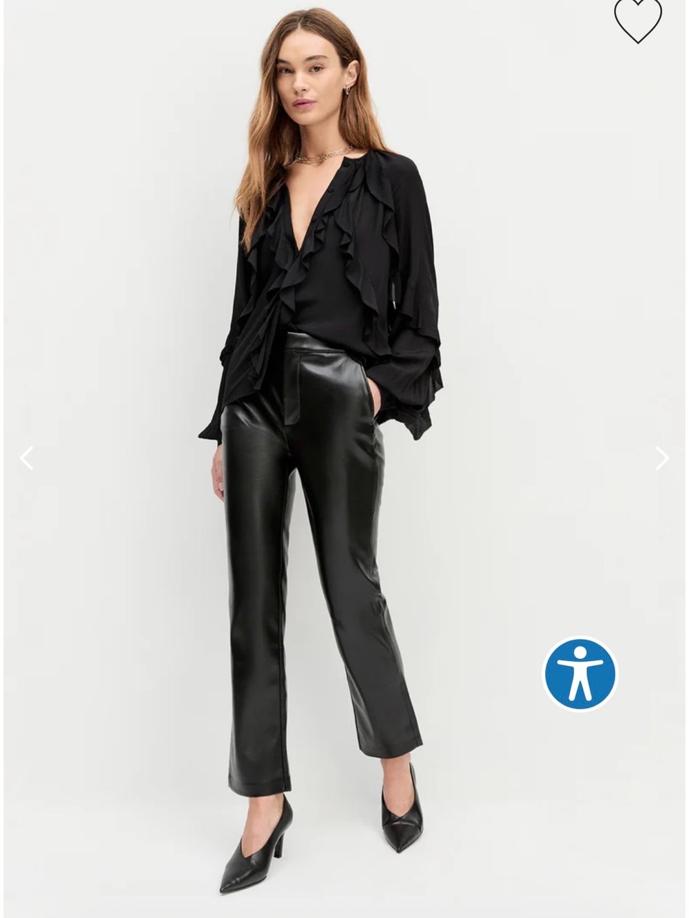 Favorite Daughter Raven The Carla High-Rise Trousers - Black 25